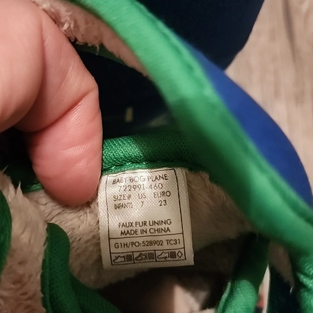 Bogs Airplane Print Rain Boots Toddler Size 7 - Picture 3 of 8